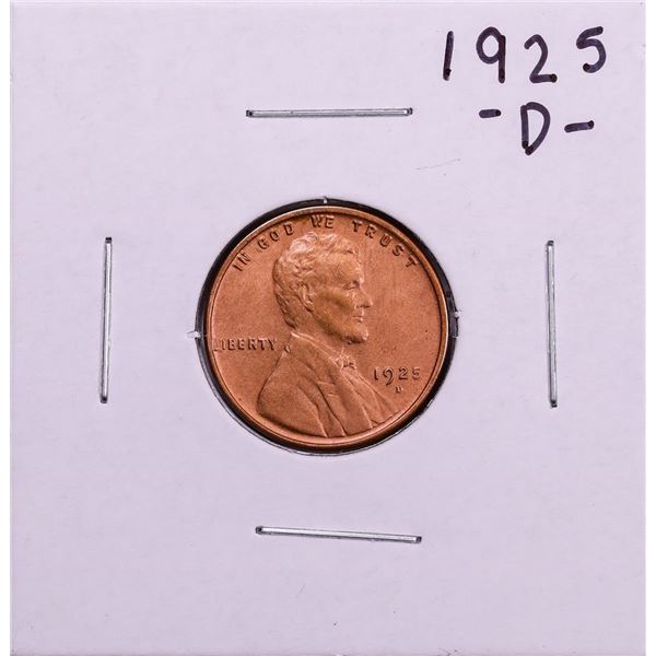 1925-D Lincoln Wheat Cent Coin