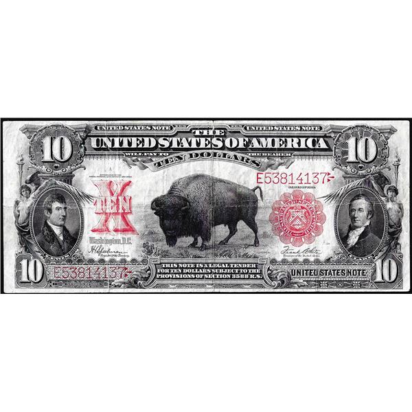1901 $10 Bison Legal Tender Note