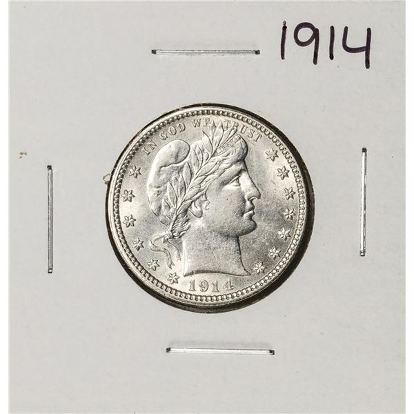 1914 Barber Quarter Coin