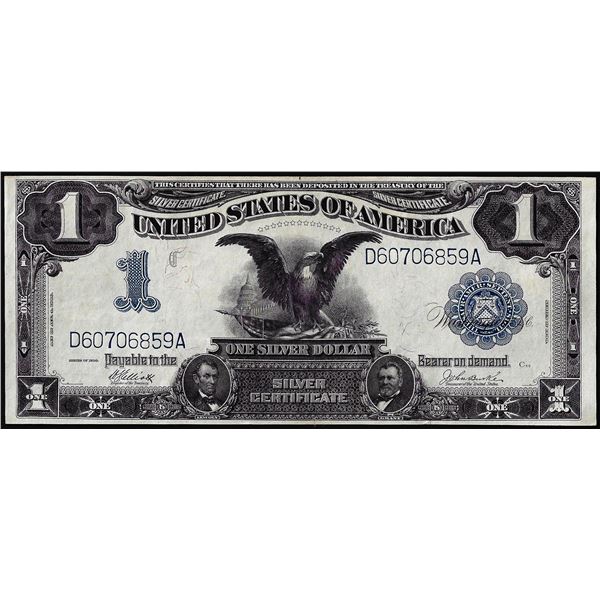 1899 $1 Black Eagle Silver Certificate Note