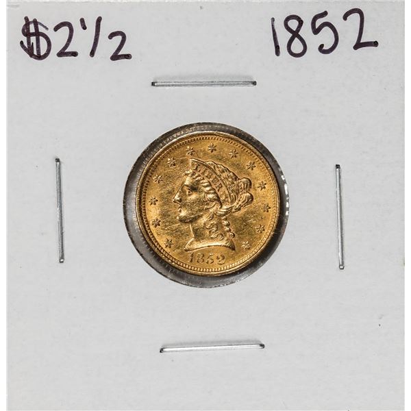 1852 $2 1/2 Liberty Head Quarter Eagle Gold Coin