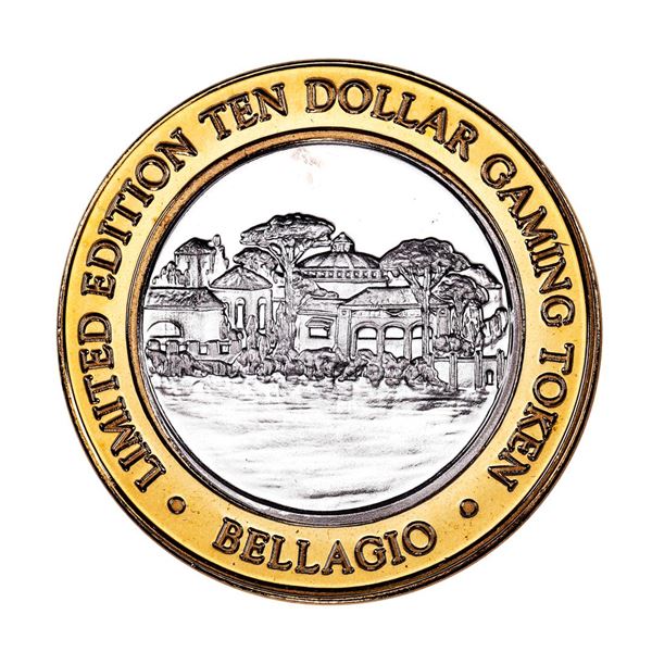 .999 Silver Bellagio Las Vegas, Nevada $10 Casino Limited Edition Gaming Token