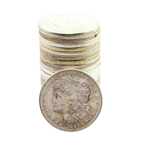Roll of (20) 1921-D $1 Morgan Silver Dollar Coins