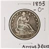 Image 1 : 1853-O Arrows & Rays Seated Liberty Half Dollar Coin