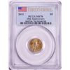 Image 1 : 2011 $5 American Eagle Gold Coin PCGS MS70 First Strike