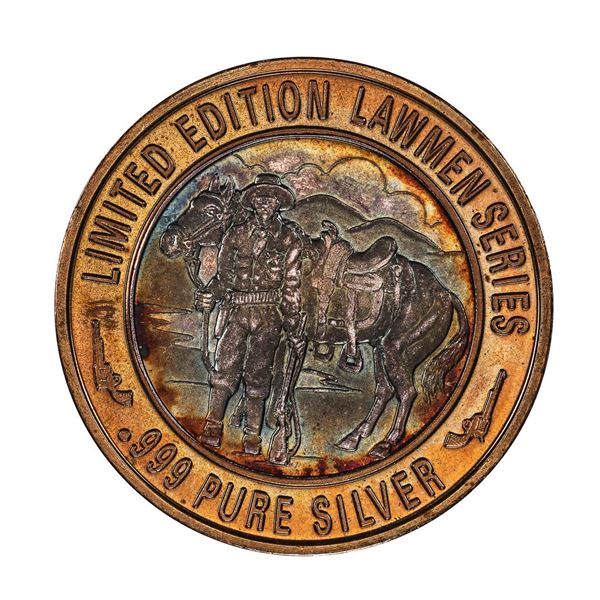 .999 Fine Silver J.H. Doc Holliday $10 Limited Edition Lawmen Series Gaming Token