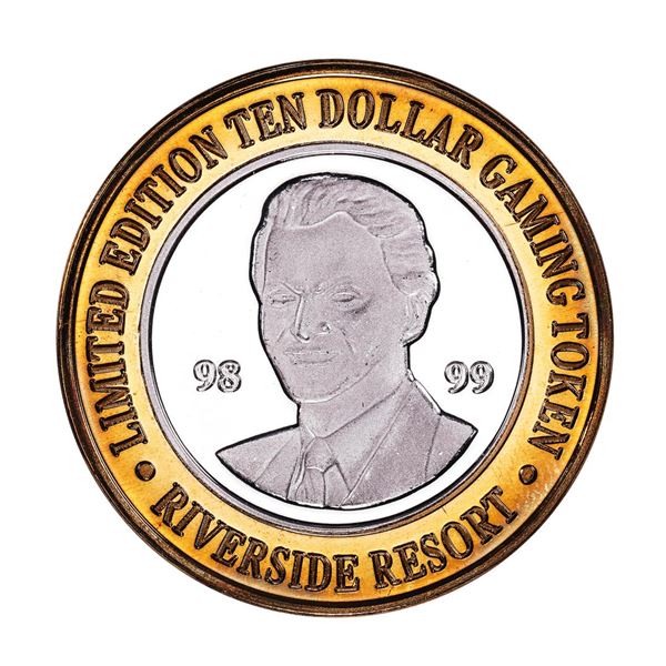 .999 Silver Riverside Resort Casino Laughlin, NV $10 Limited Edition Gaming Token