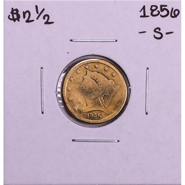 1856-S $2 1/2 Liberty Head Quarter Eagle Gold Coin