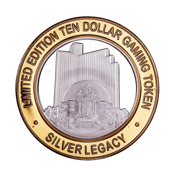 .999 Silver Silver Legacy Reno, Nevada $10 Casino Limited Edition Gaming Token