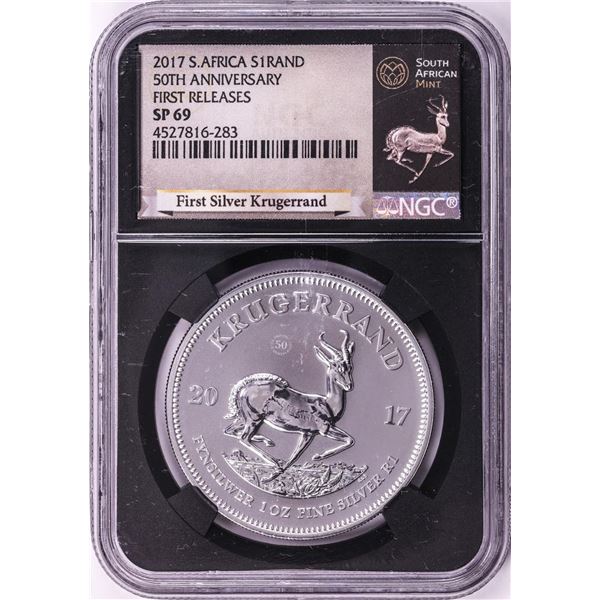 2017 South Africa Krugerrand Silver Coin NGC SP69 First Releases