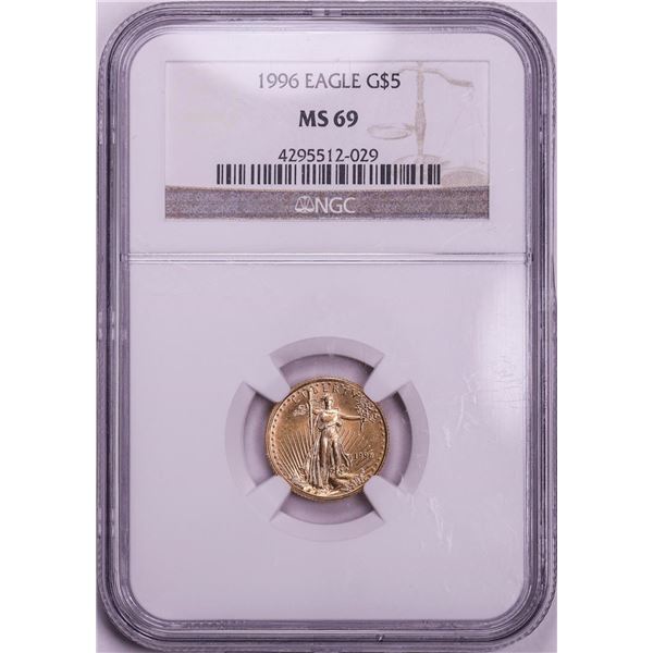1996 $5 American Eagle Gold Coin NGC MS69