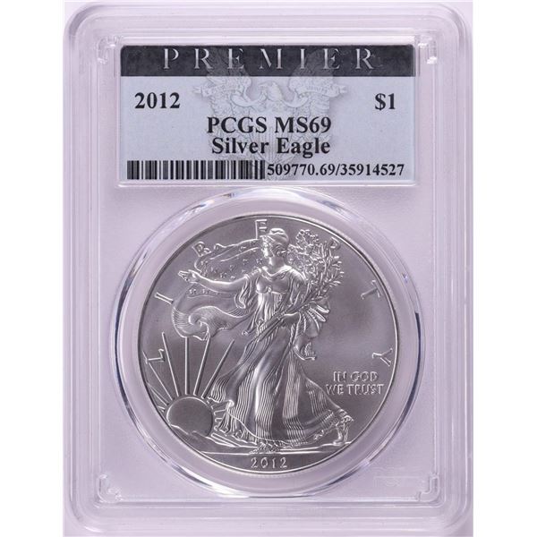 2012 $1 American Silver Eagle Coin PCGS MS69
