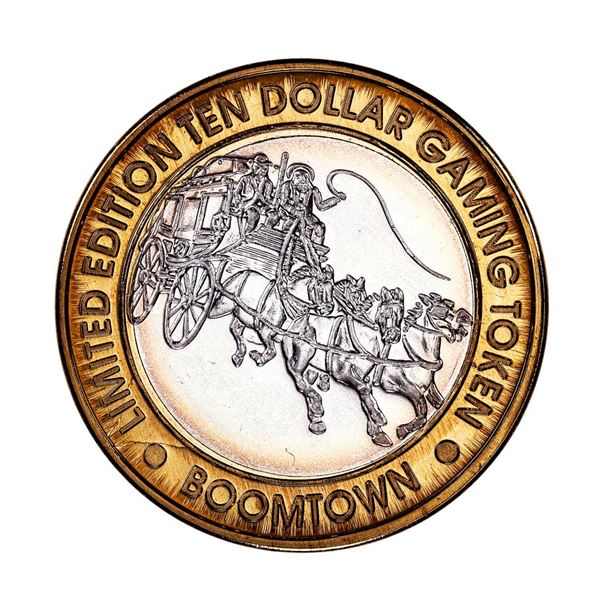 .999 Silver Boomtown Verdi, NV $10 Casino Limited Edition Gaming Token