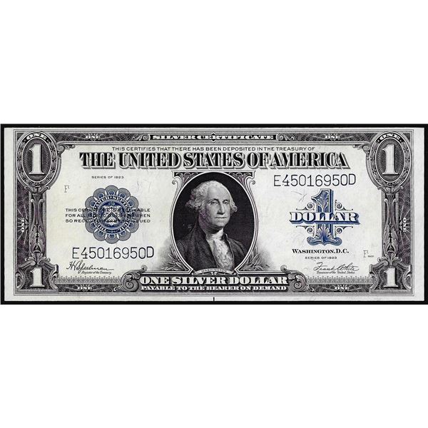 1923 $1 Silver Certificate Note