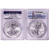 Image 1 : Lot of 2021-(S) & (W) Type 2 $1 American Silver Eagle Coins PCGS MS69 First Strike