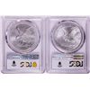 Image 2 : Lot of 2021-(S) & (W) Type 2 $1 American Silver Eagle Coins PCGS MS69 First Strike