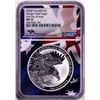 Image 1 : 2020P Australia $1 Wedge-Tailed Eagle Silver Coin NGC MS70 Mercanti Signature