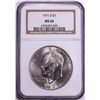 Image 1 : 1971-D $1 Eisenhower Dollar Coin NGC MS66