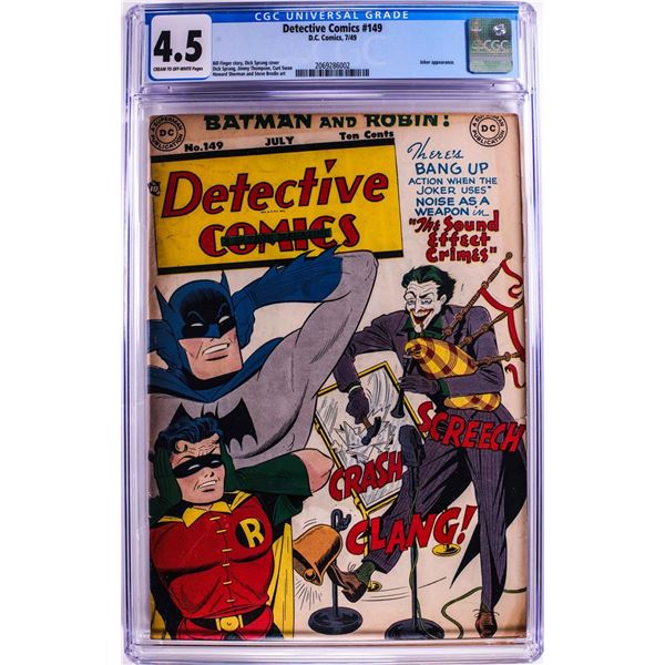 D.C. Comics Detective Comics #149 Comic Book 7/49 CGC 4.5