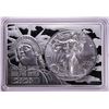 Image 1 : 2020 Type 1 $1 American Silver Eagle Coin & 2oz Silver Bar Set