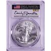 Image 1 : 2021 Type 2 $1 American Silver Eagle Coin PCGS MS70 First Strike Damstra Signature