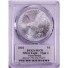 Image 2 : 2021 Type 2 $1 American Silver Eagle Coin PCGS MS70 First Strike Damstra Signature