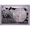 Image 1 : 2012 $1 American Silver Eagle Coin & 2oz Silver Bar Set