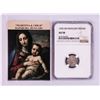 Image 1 : 1555 KB Hungary Denar 'Madonna and Child' Coin NGC AU58 w/ Story Box