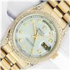 Image 1 : Rolex Men's 18K Yellow Gold Diamond Day Date President Watch With Rolex Box