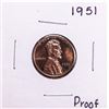 Image 1 : 1951 Proof Lincoln Wheat Cent Coin