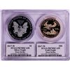 Image 2 : 2017-W Proof American Silver & Gold Eagle Coin Set PCGS PR70DCAM First Strike Signed