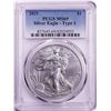 Image 1 : 2021 Type 1 $1 American Silver Eagle Coin PCGS MS69