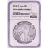 Image 1 : 2018-W $1 Proof American Silver Eagle Coin NGC PF70 Ultra Cameo