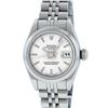 Image 2 : Rolex Ladies Stainless Steel Silver Index Datejust Wristwatch