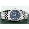 Image 8 : Rolex Men's Stainless Steel Blue Diamond Datejust Wristwatch