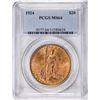 Image 1 : 1924 $20 St. Gaudens Double Eagle Gold Coin PCGS MS64