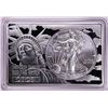 Image 1 : 2020 $1 American Silver Eagle Coin & 2oz Silver Bar Set