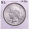 Image 1 : 1934 $1 Peace Silver Dollar Coin