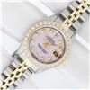 Image 2 : Rolex Ladies Two Tone Pink Mother of Pearl Diamond Datejust Wristwatch