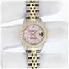 Image 3 : Rolex Ladies Two Tone Pink Mother of Pearl Diamond Datejust Wristwatch