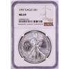 Image 1 : 1997 $1 American Silver Eagle Coin NGC MS69