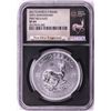 Image 1 : 2017 South Africa Krugerrand Silver Coin NGC SP69 First Releases