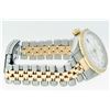 Image 4 : Rolex Men's Two Tone White Roman Datejust Wristwatch