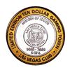 Image 1 : .999 Silver Las Vegas Club Nevada $10 Casino Limited Edition Gaming Token
