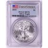 Image 1 : 2015 $1 American Silver Eagle Coin PCGS MS70 First Strike