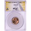 Image 1 : 1921 Lincoln Wheat Cent Coin ANACS MS64 Red