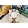 Image 8 : Rolex Mens Two Tone Silver Index Oyster Perpetual Datejust Wristwatch With Box