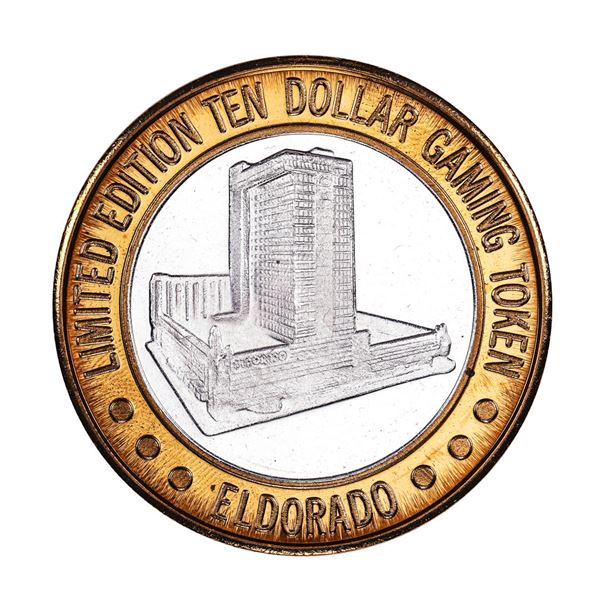 .999 Fine Silver Eldorado Reno, Nevada $10 Limited Edition Gaming Token