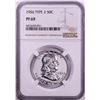 Image 1 : 1956 Type 2 Proof Franklin Half Dollar Coin NGC PF69