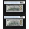 Image 2 : (2) Consec. 2017A $100 Federal Reserve Bank Notes PCGS Gem Unc. 65PPQ Fancy Serial